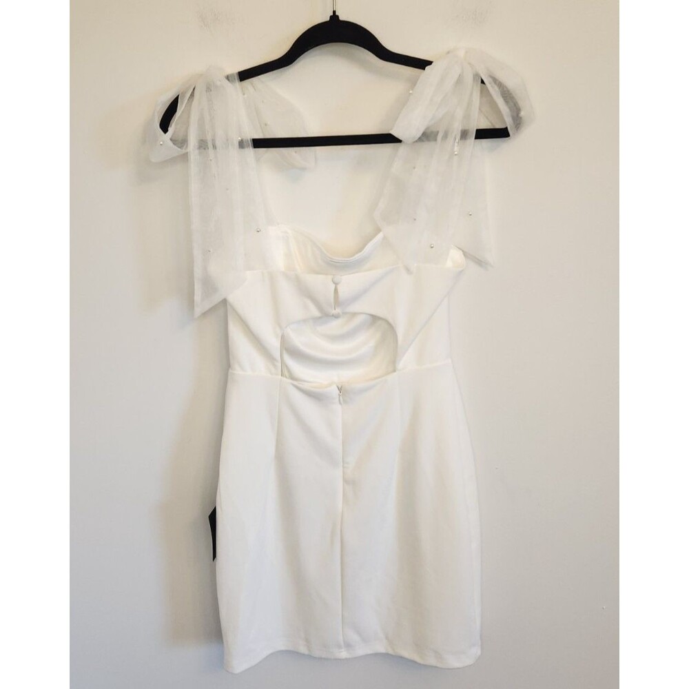 Lulu's White Mini Dress - Picture 6 of 7